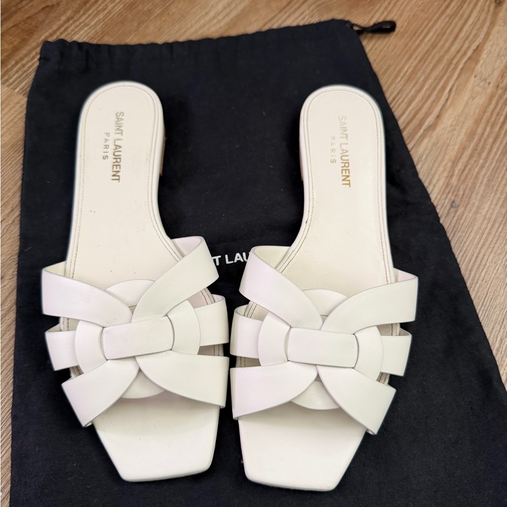 Saint Laurent Women's Cream Sandals